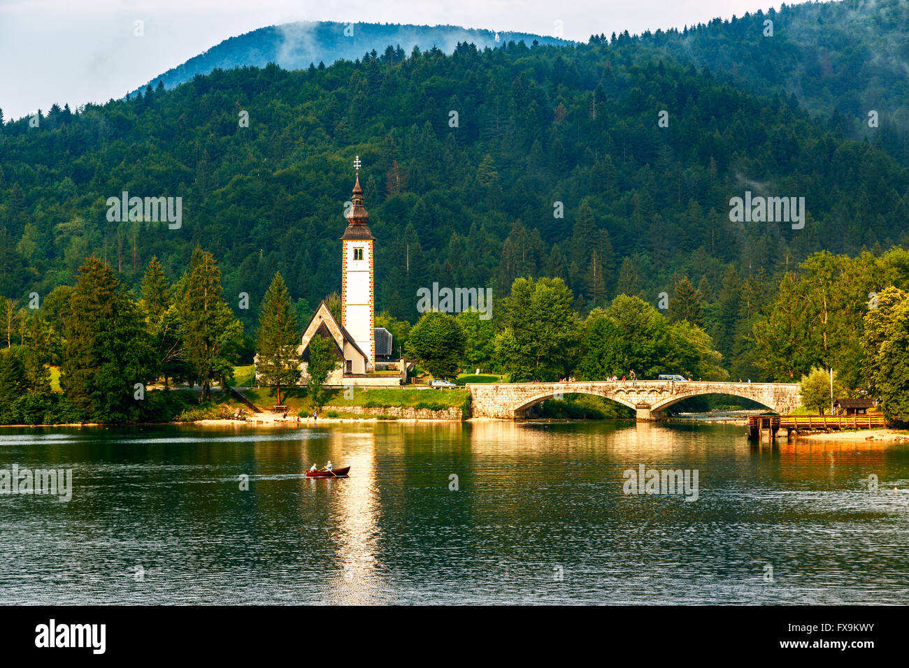 Church of St John the Baptist, Bohinj Lake, Slovenia Stock Photo - Alamy