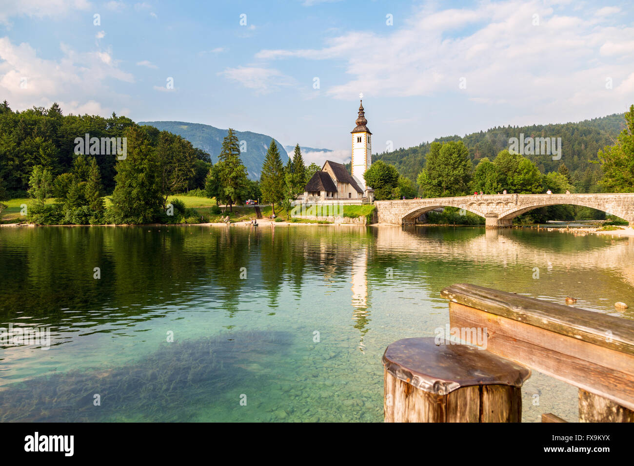 Church of St John the Baptist, Bohinj Lake, Slovenia Stock Photo - Alamy