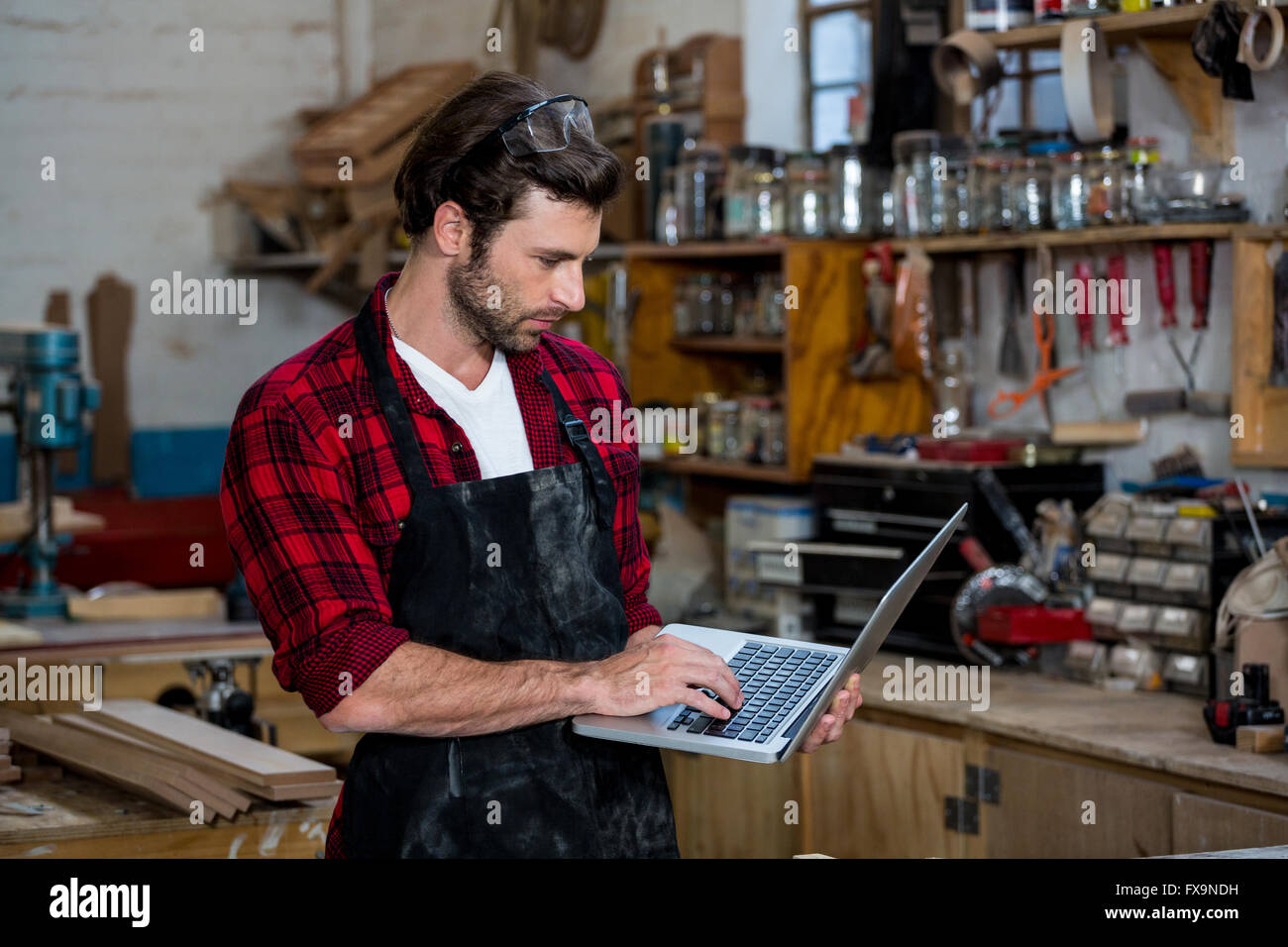 Carpentry typing man on hi-res stock photography and images - Alamy