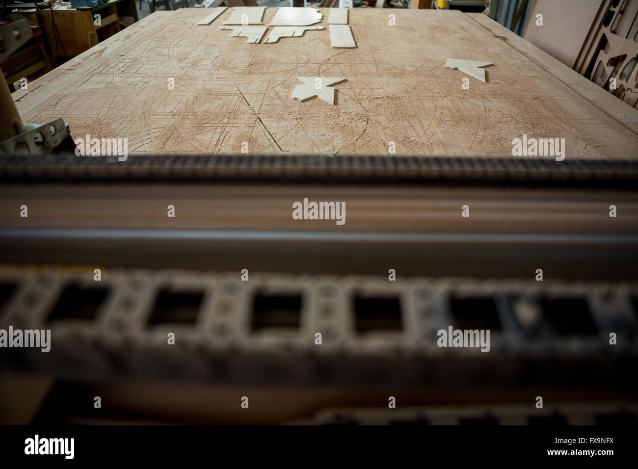Image of carpenters work table Stock Photo Alamy