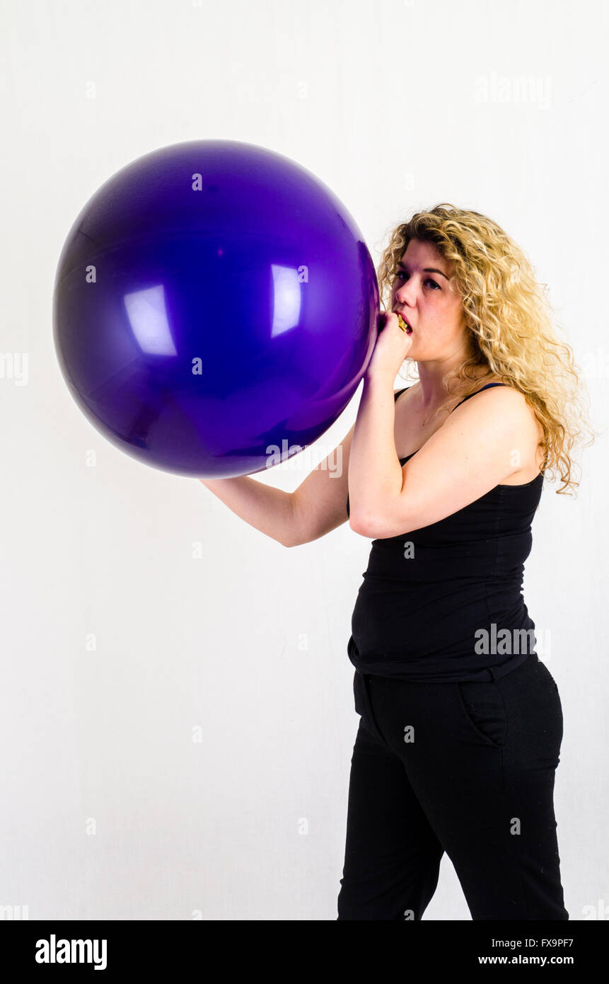 Woman exhale breathing hires stock photography and images Alamy