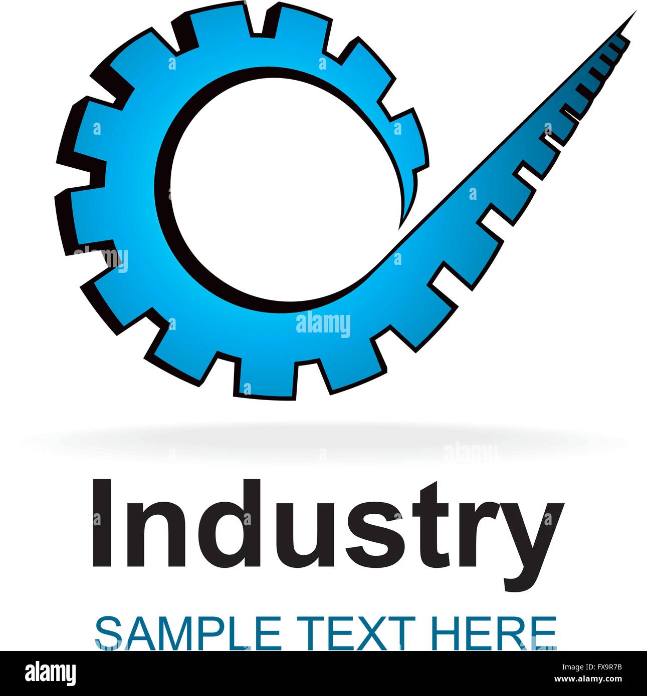 Industry icon Stock Vector