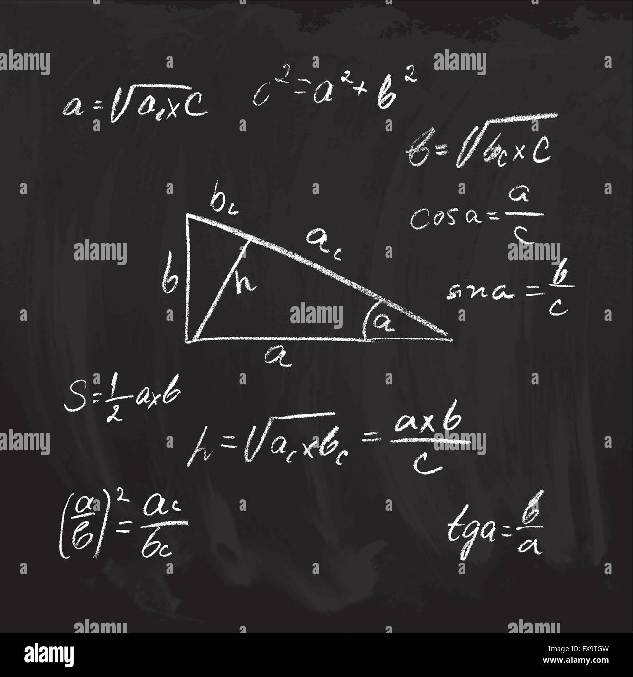 Mathematics background Stock Vector