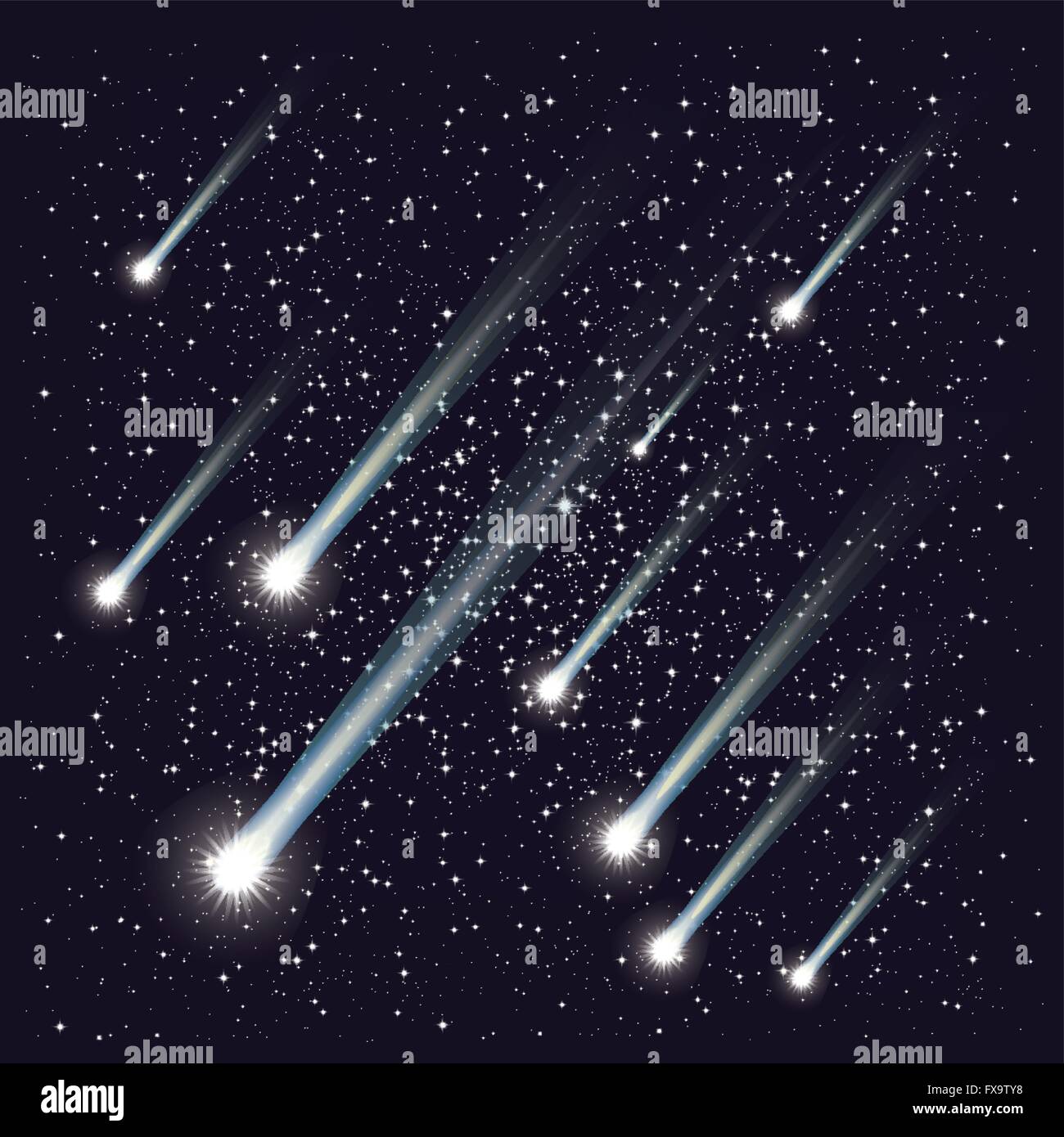 Shooting stars Stock Vector Images - Alamy