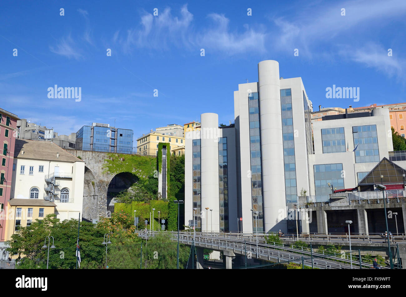 Cityscape, Mura delle Grazie, Carignano district, Genoa, Ligury, Italy, Europe Stock Photo