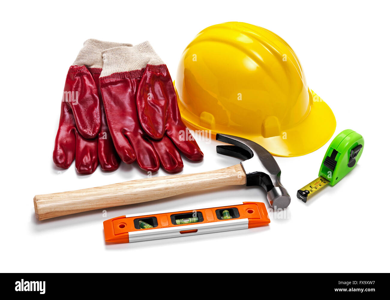 Work tools on white Stock Photo Alamy