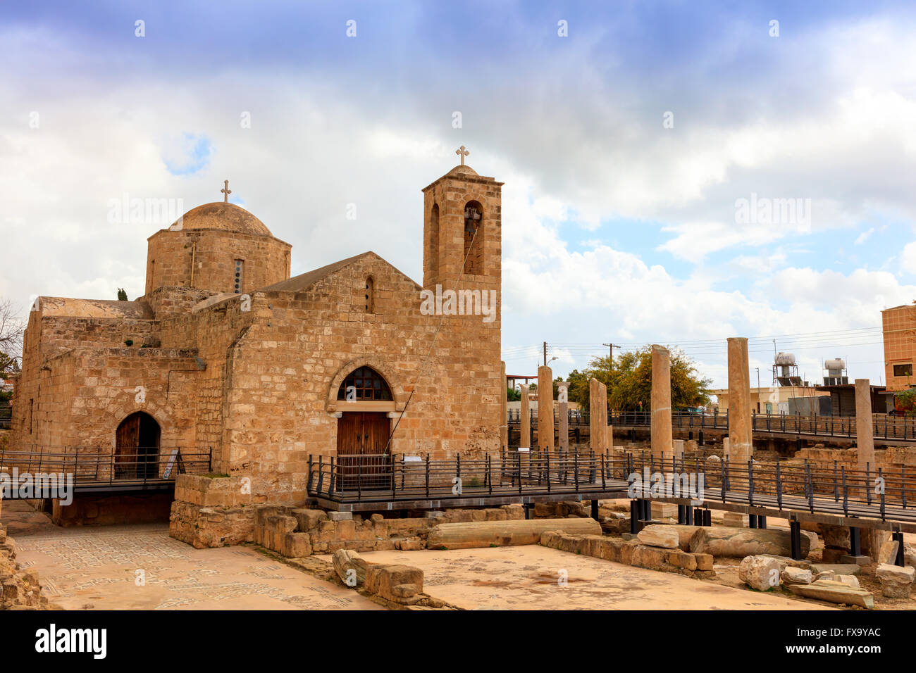 The Panagia Chrysopolitissa church was built in the 13th century over
