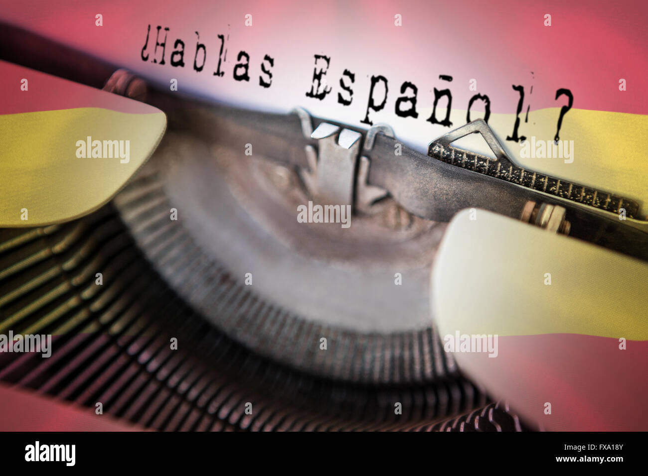 Question Hablas Espanol Do You Speak Spanish Stock Photo