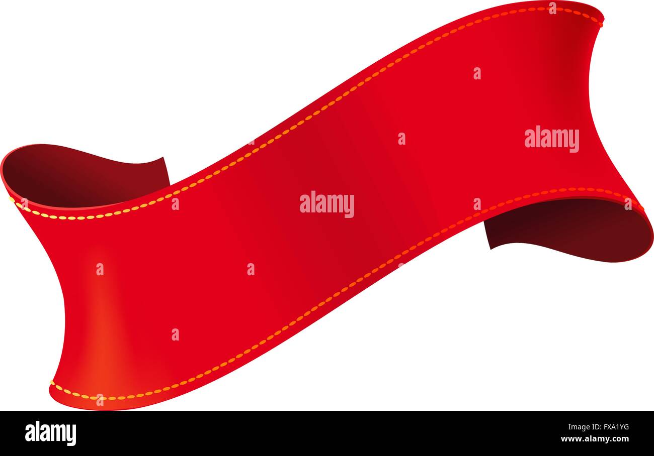 Elegant red ribbon Stock Vector Image & Art - Alamy
