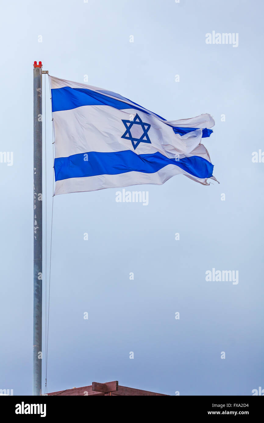 Waving National Flag of Israel Stock Photo - Alamy