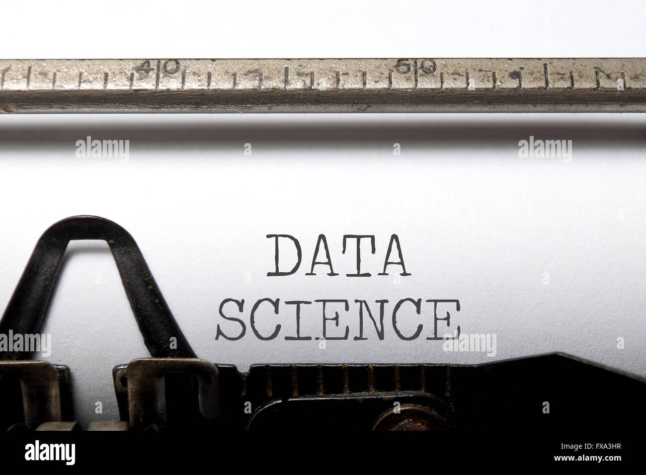 Data science typewriter heading Stock Photo Alamy