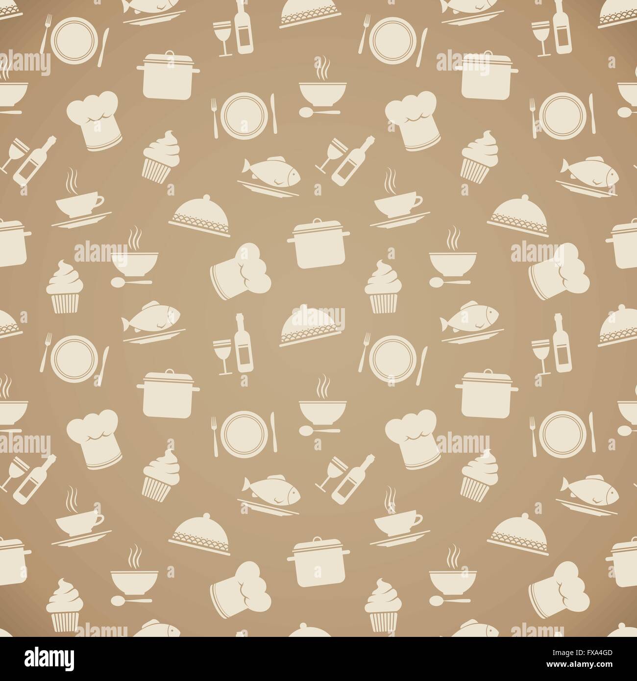 Seamless restaurant menu pattern background Stock Vector Image & Art ...