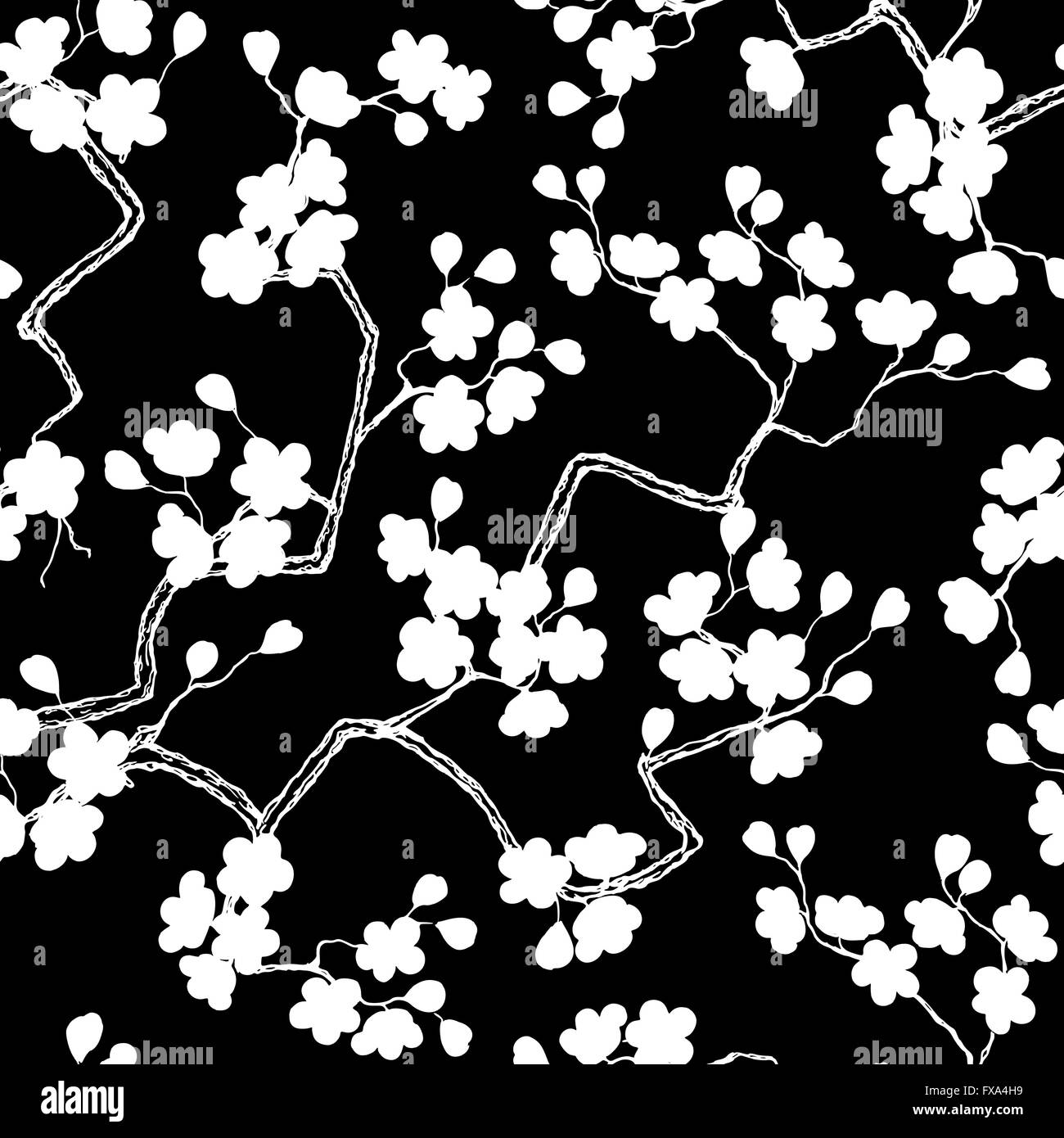 Cherry blossoms seamless pattern Stock Vector Image & Art - Alamy