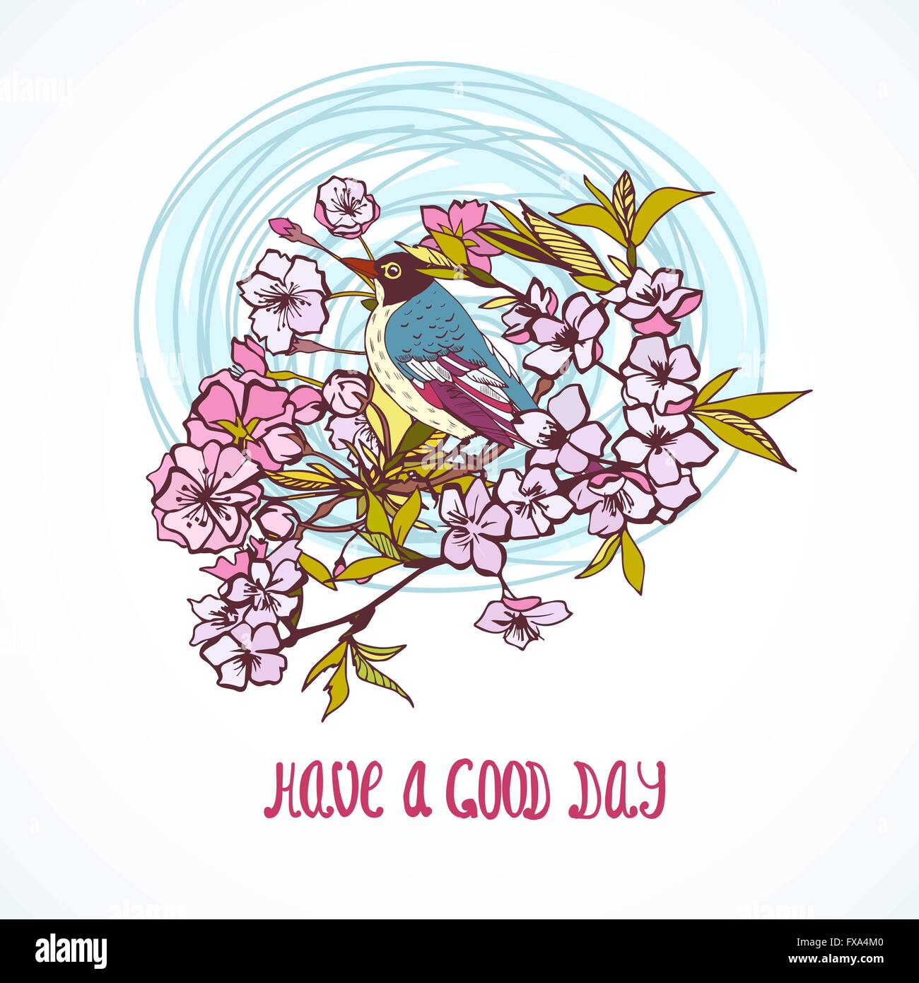 Good day wishing card Stock Vector Image & Art - Alamy