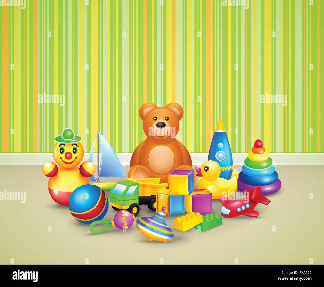 Play room background Stock Vector Image & Art - Alamy