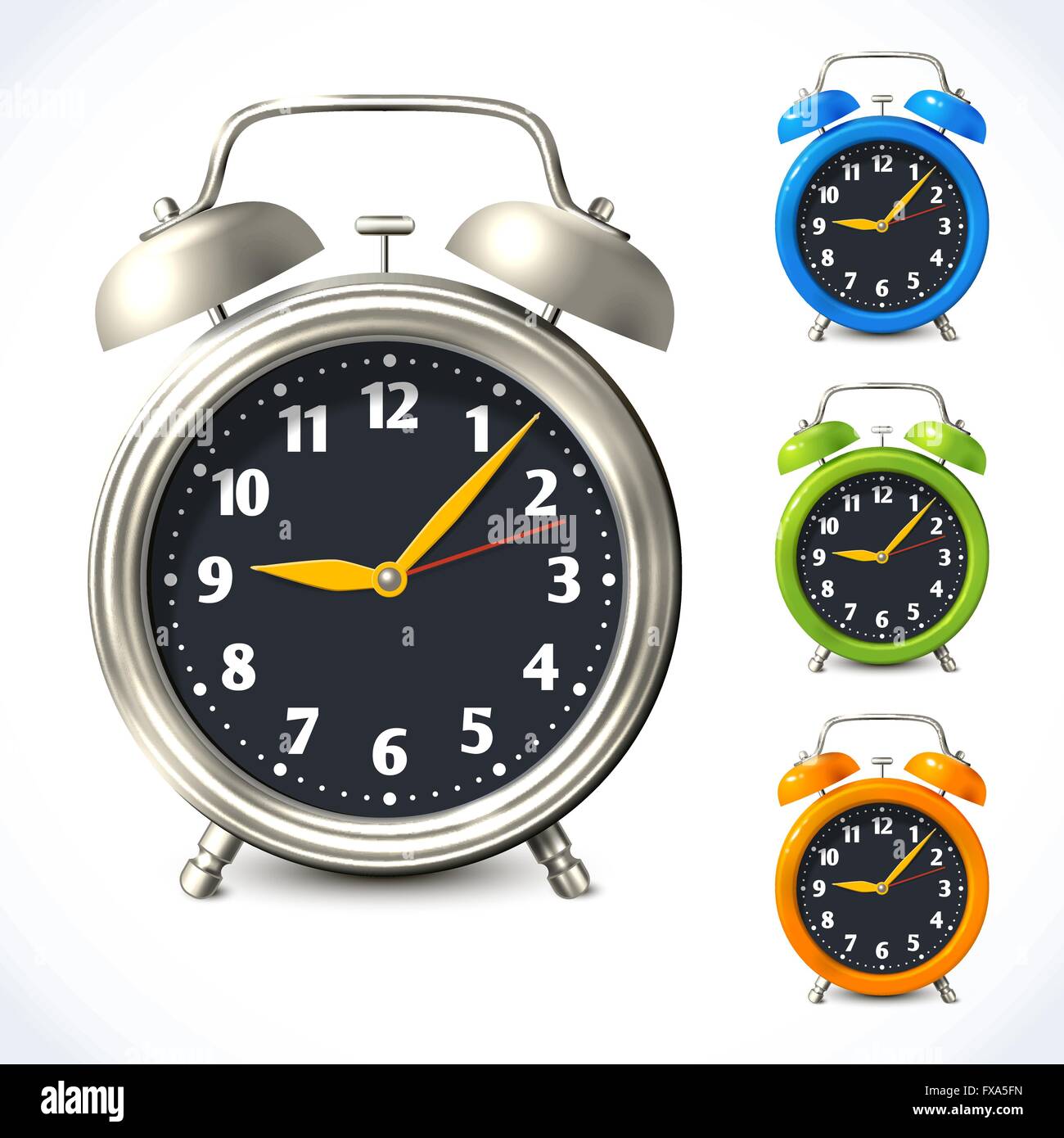 Alarm clock set Stock Vector Image & Art Alamy