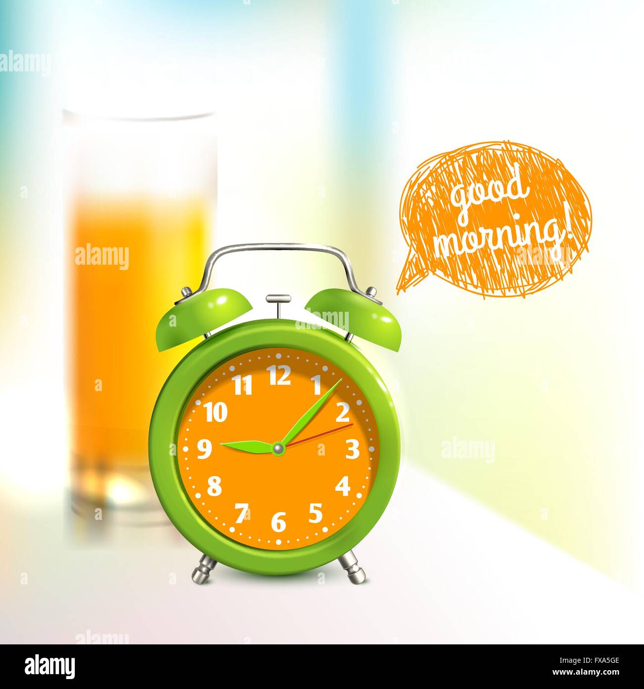 Alarm clock background Stock Vector Image & Art Alamy