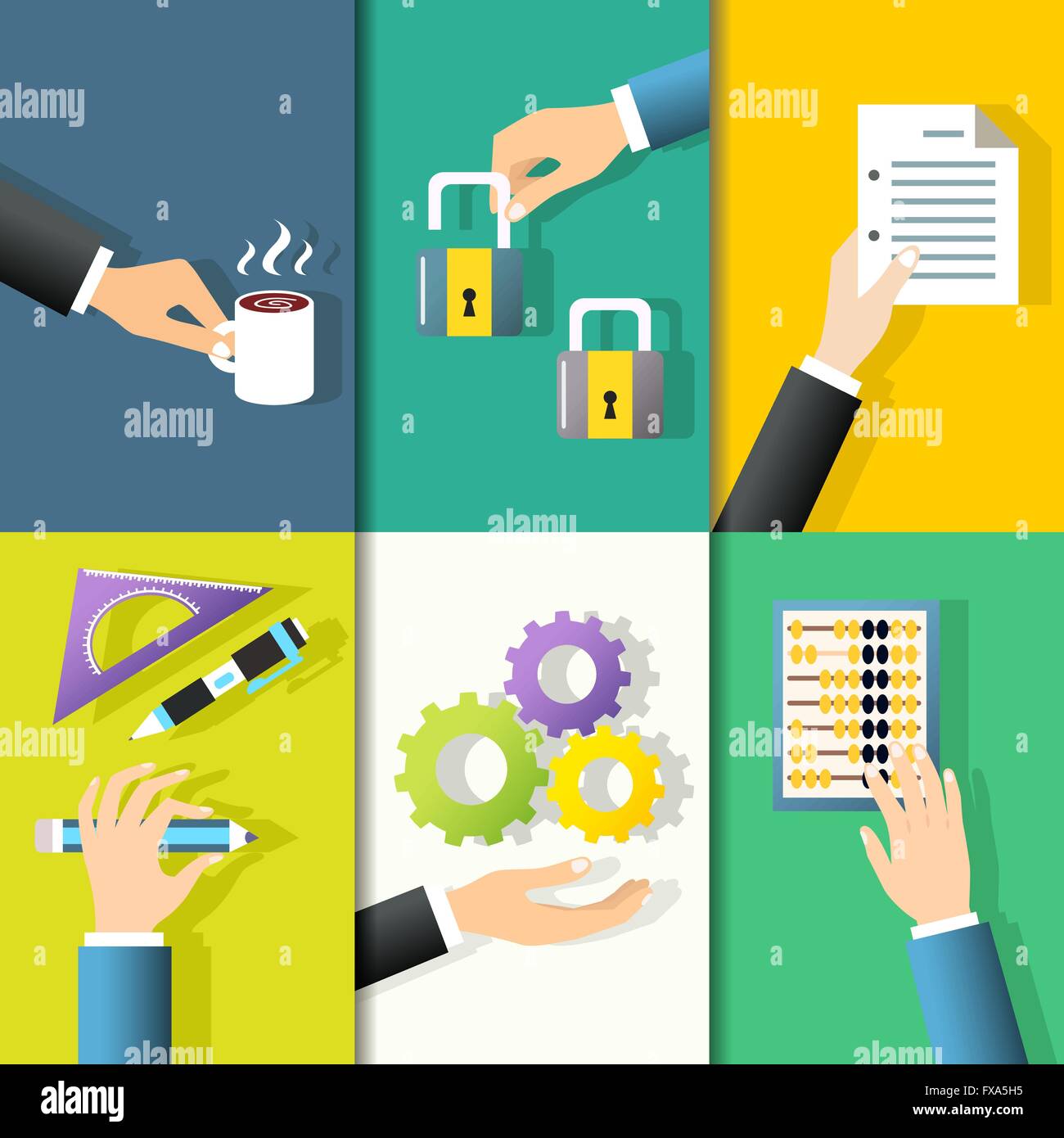 Business hands icons Stock Vector Image & Art - Alamy