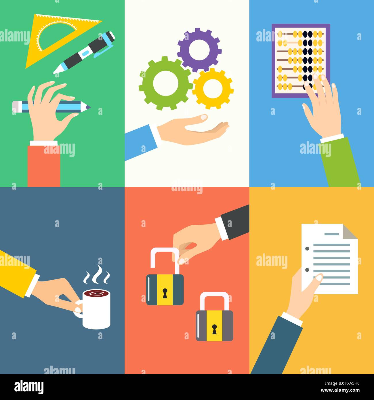 Business hands icons Stock Vector Image & Art - Alamy