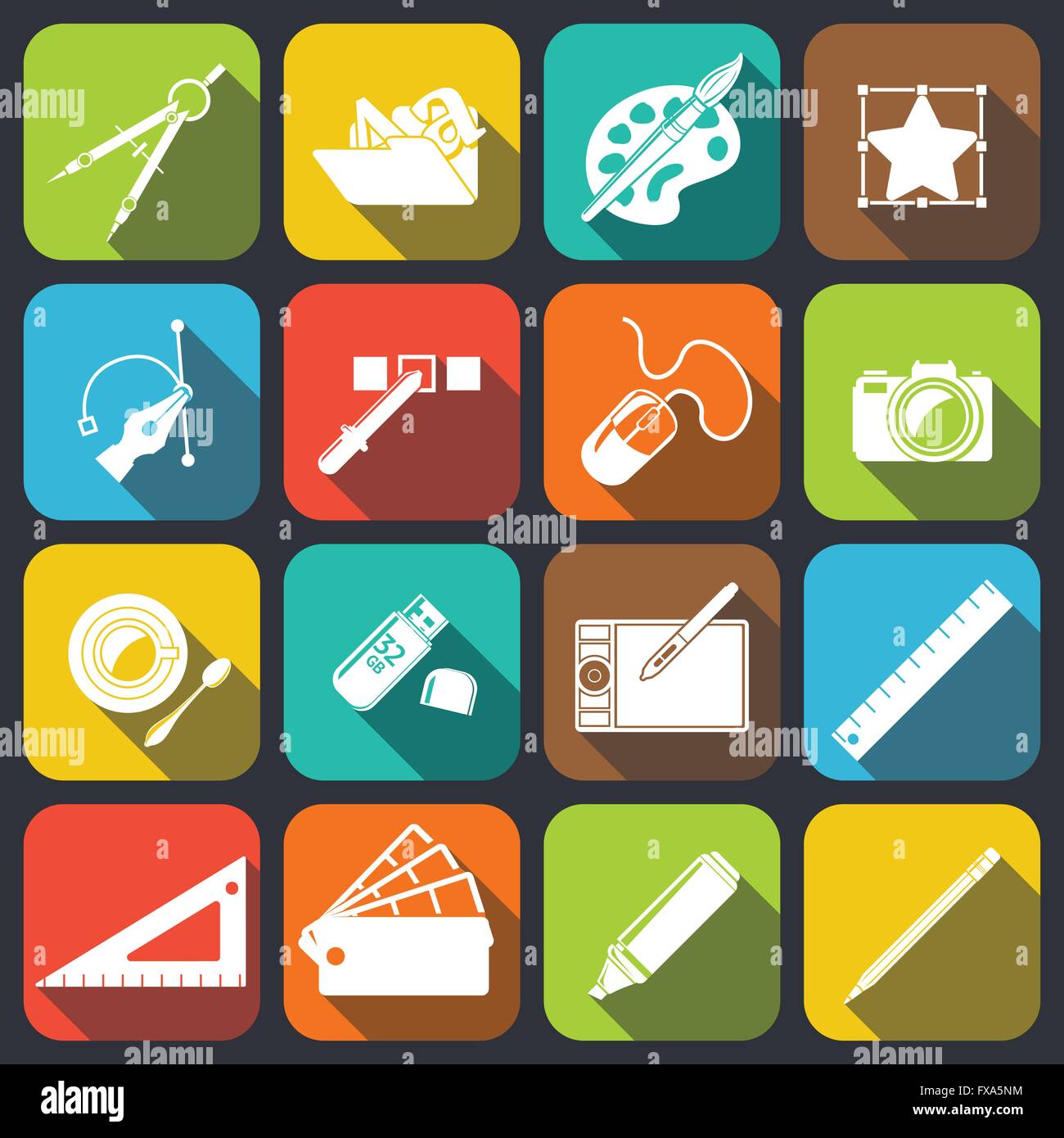 Designer Tools Icons Stock Vector Image & Art - Alamy