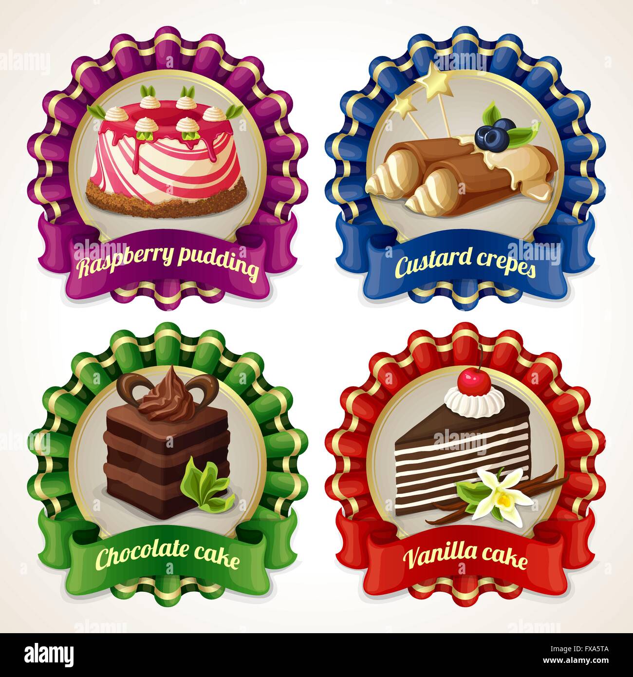 Small Sweets Ribbon Sweets ribbon banners Stock Vector Image & Art - Alamy
