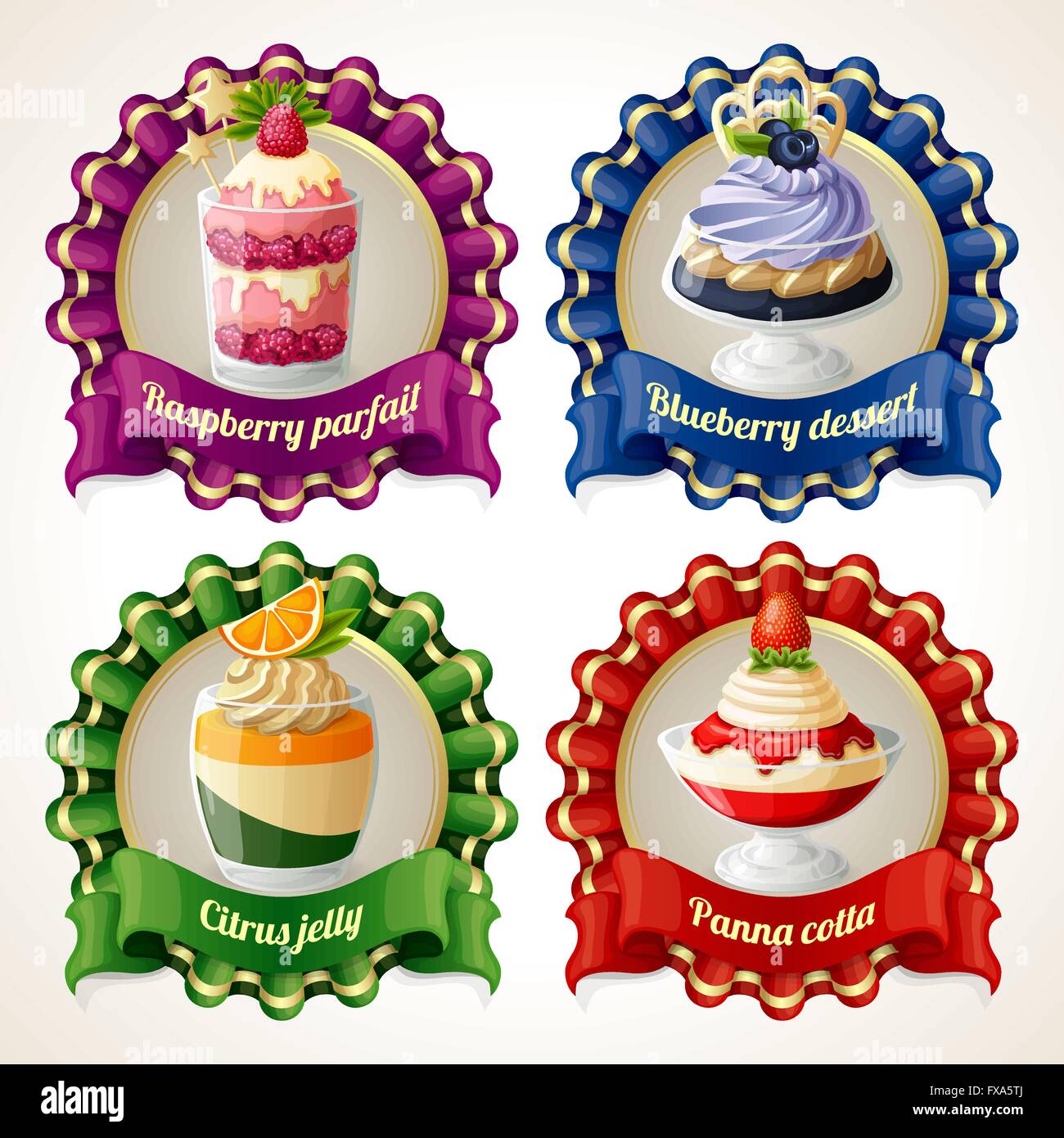 Sweets Ribbon Sweets ribbon banners Stock Vector Image & Art - Alamy