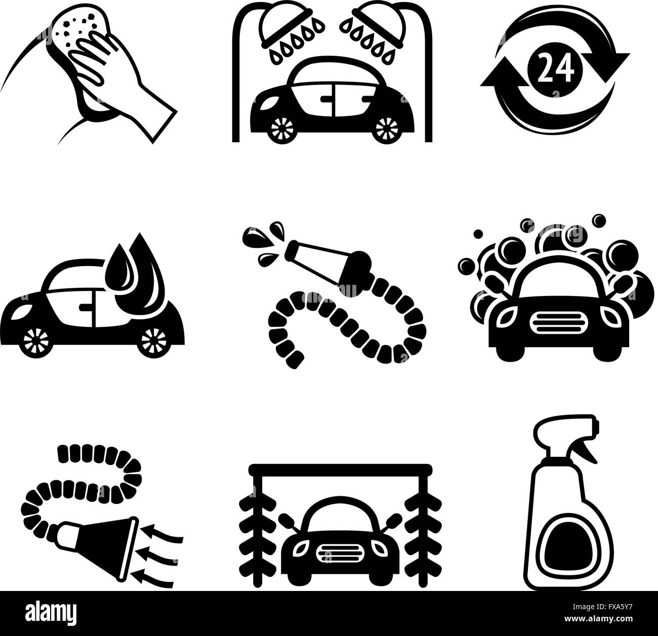 Car wash vacuum Black and White Stock Photos & Images - Alamy