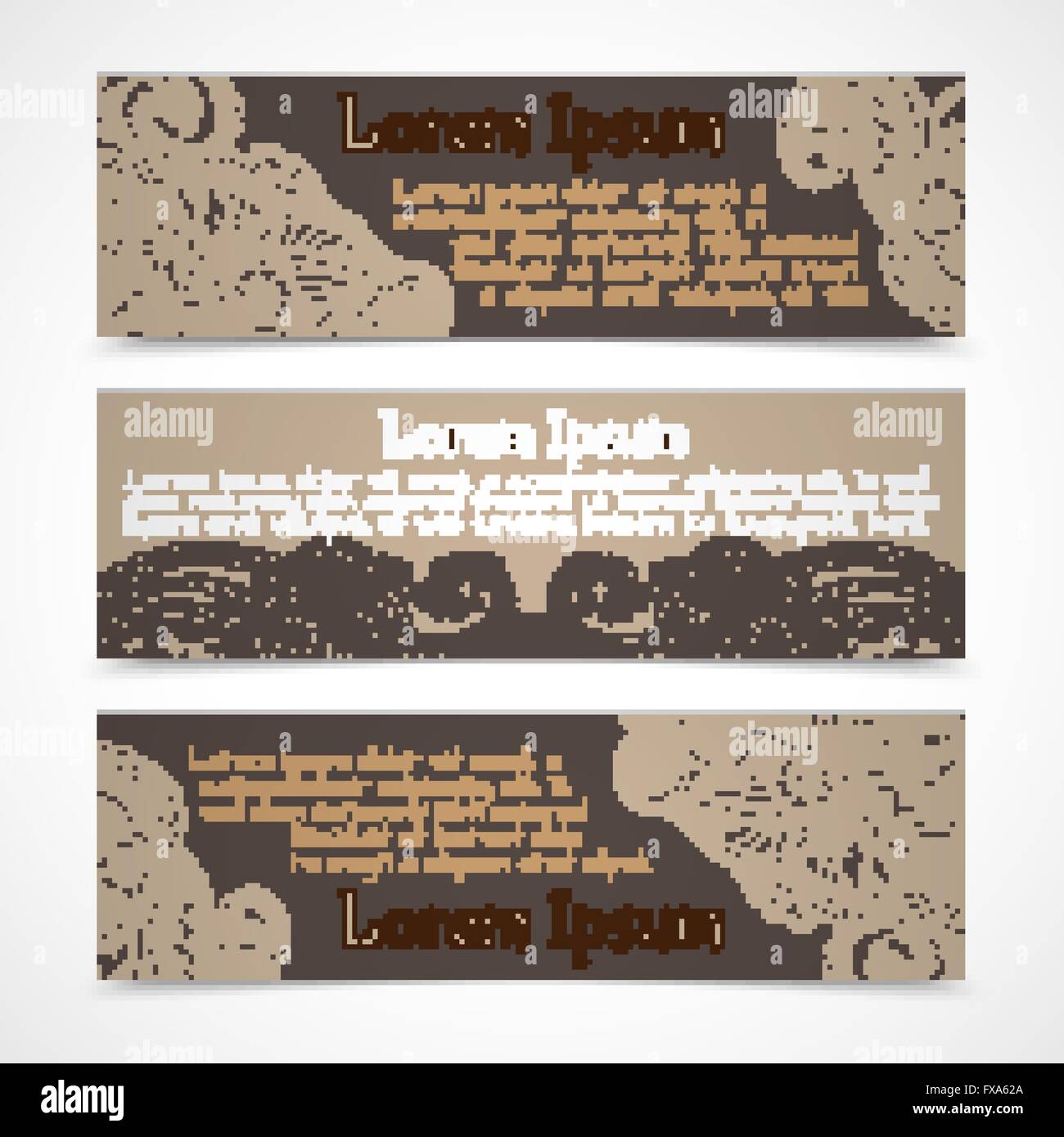 Horizontal banner abstract background Stock Vector Images - Alamy