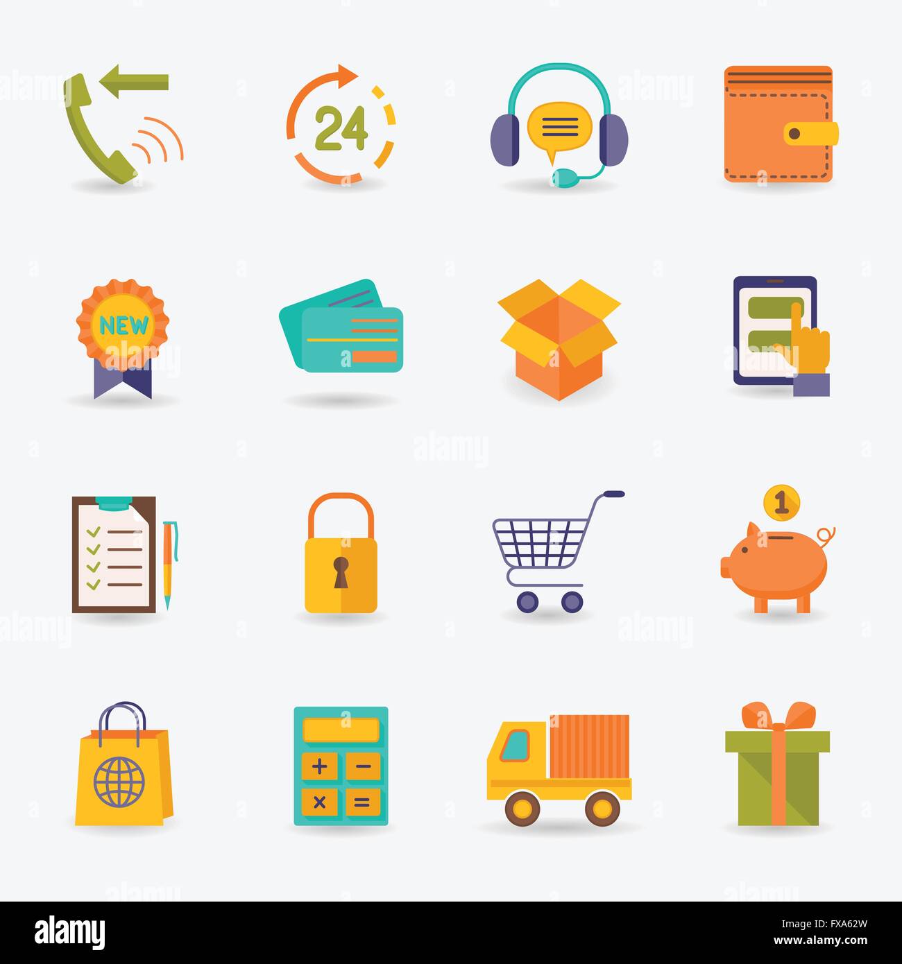 Commerce vector icons user hi-res stock photography and images - Alamy