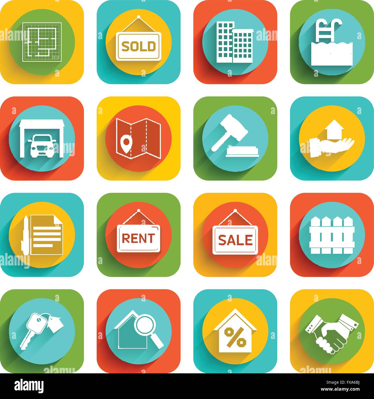 Real estate web icons Stock Vector Images - Alamy