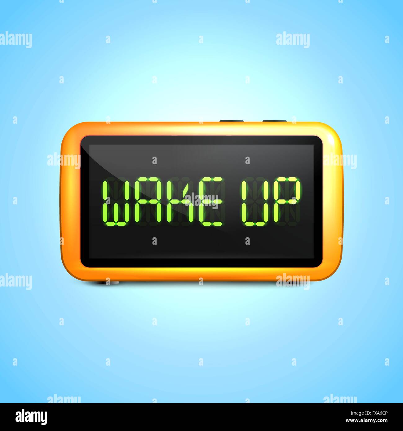 Digital alarm clock wake up Stock Vector Image & Art Alamy