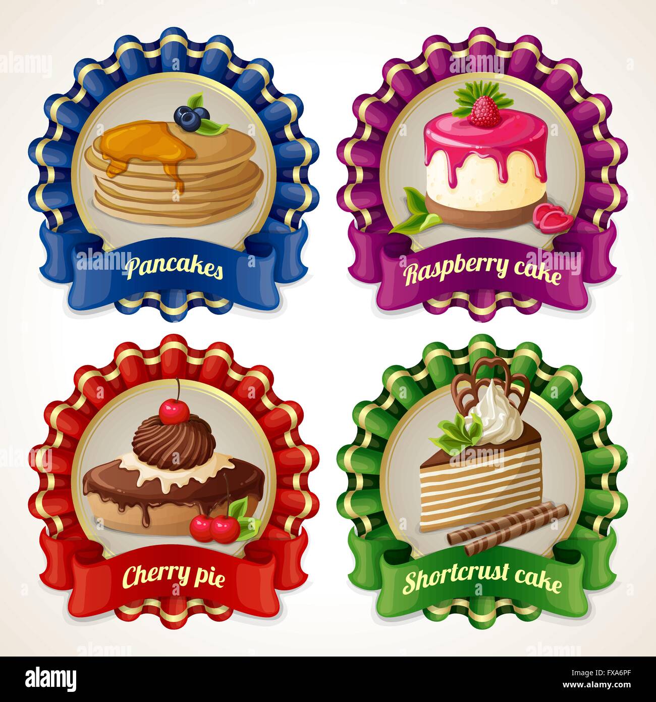 Sweets Ribbon Sweets ribbon banners Stock Vector Image & Art - Alamy