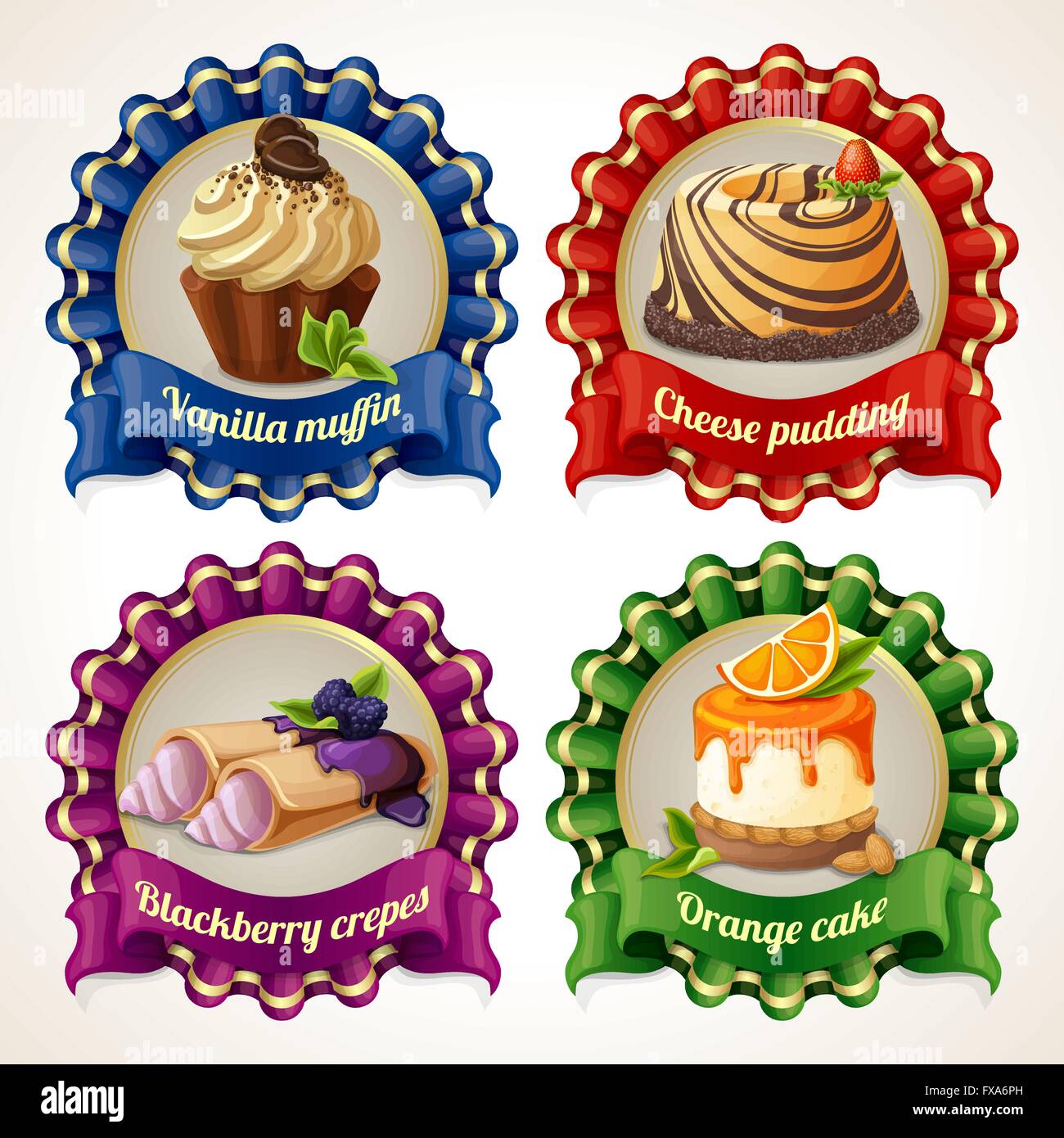 Small Sweets Ribbon Sweets ribbon banners Stock Vector Image & Art - Alamy