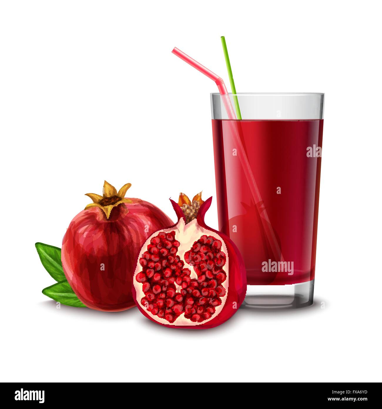Pomegranate juice glass Stock Vector Image & Art Alamy