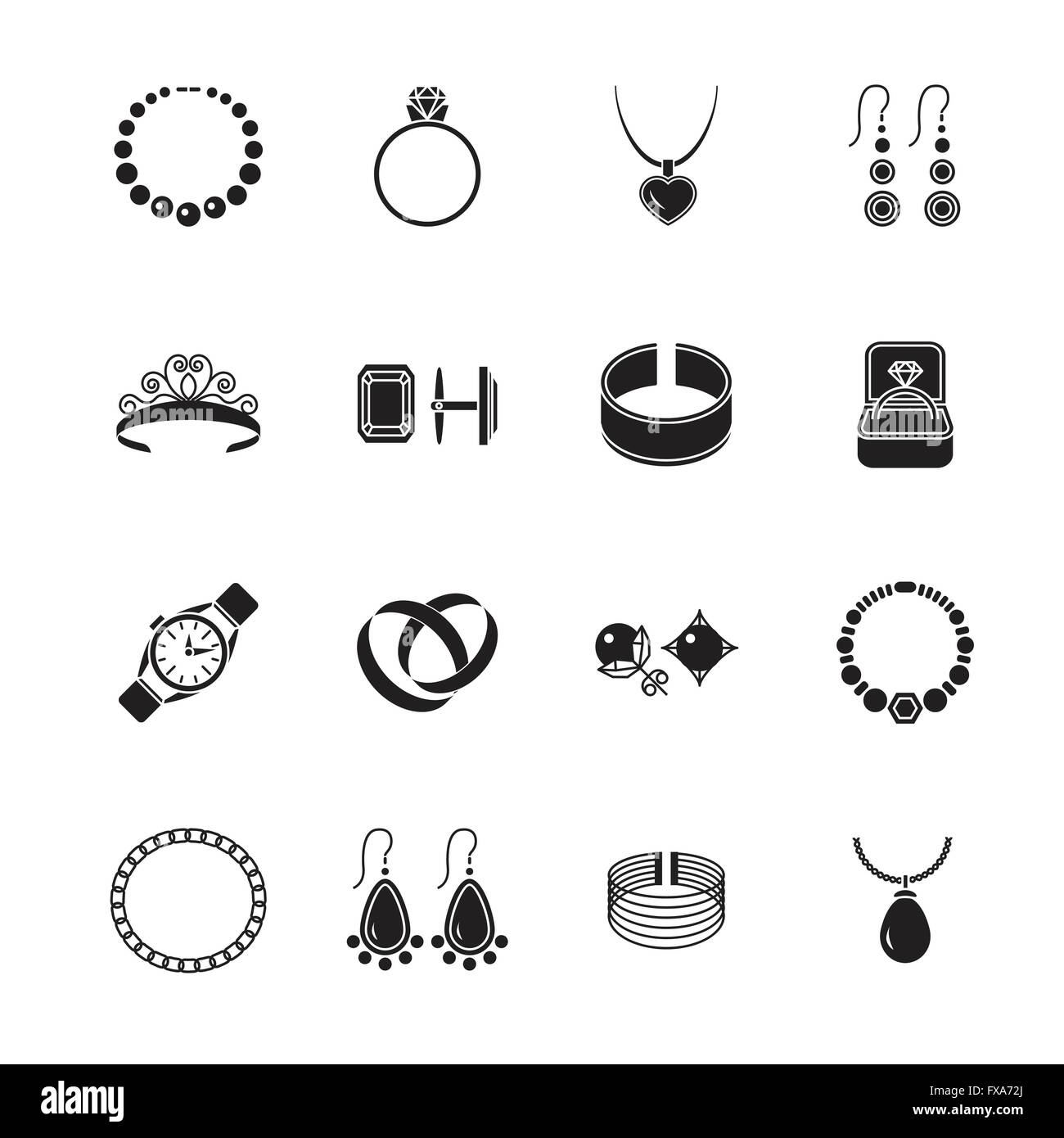 Jewelry icon black Stock Vector Image & Art - Alamy