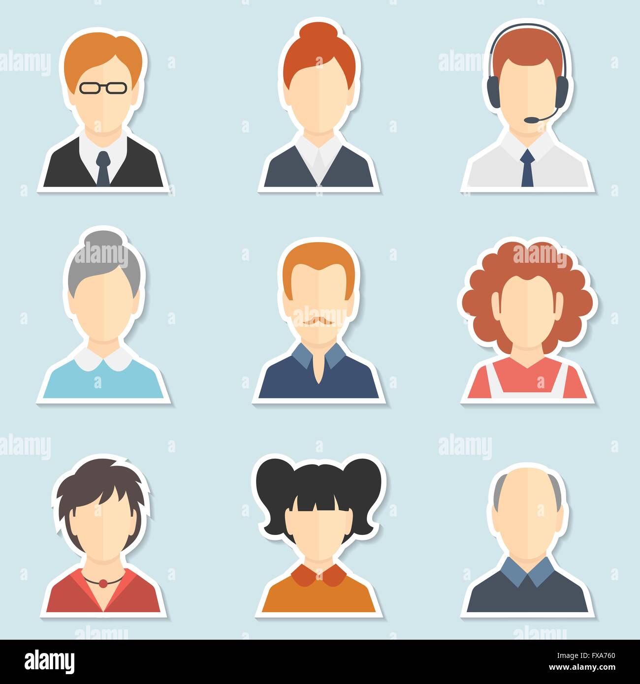 Individual feature Stock Vector Images - Alamy