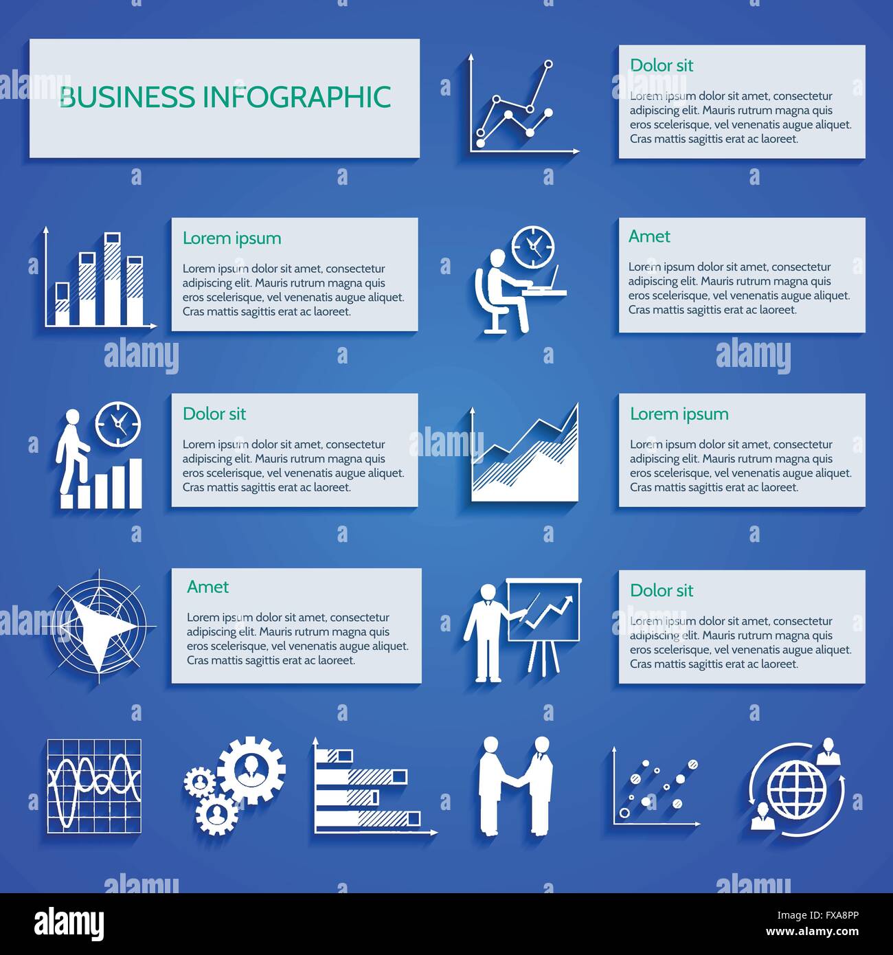 Business chart icons infographic Stock Vector Image & Art - Alamy