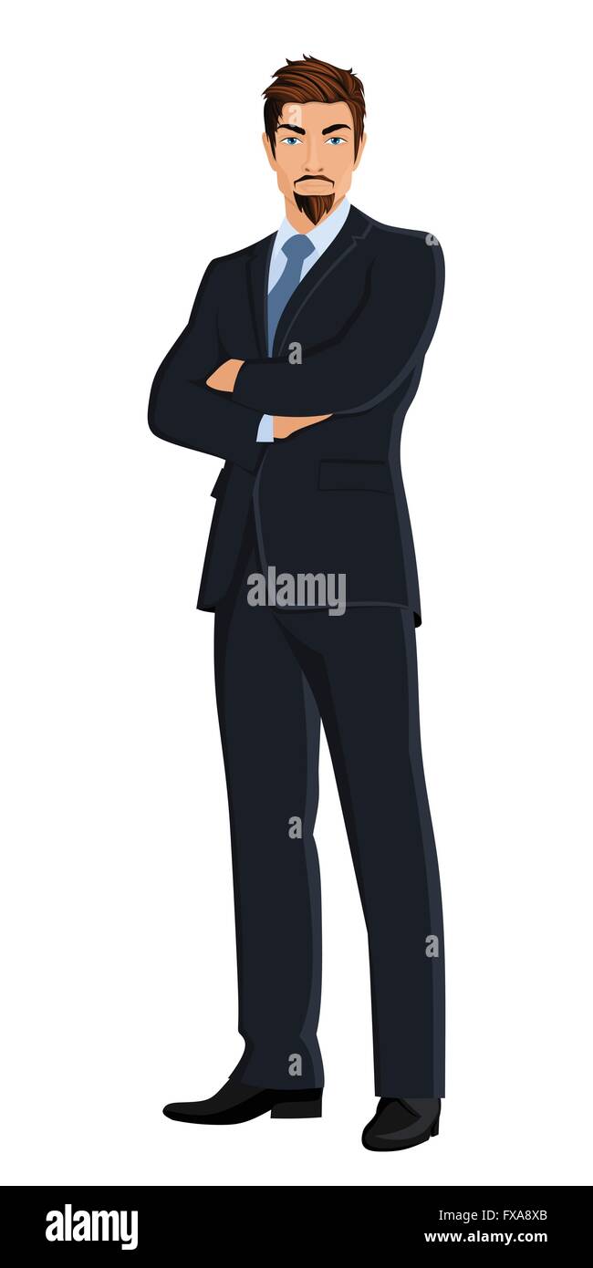 Business man isolated on white Stock Vector Image & Art - Alamy