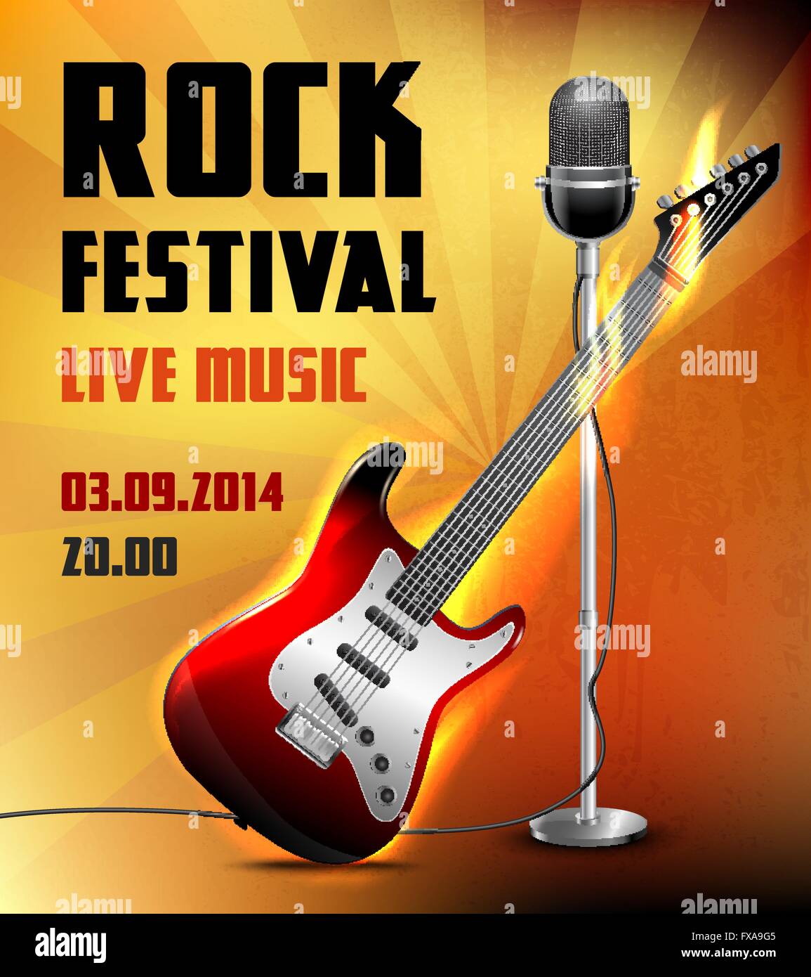 Rock concert poster Stock Vector Image & Art Alamy