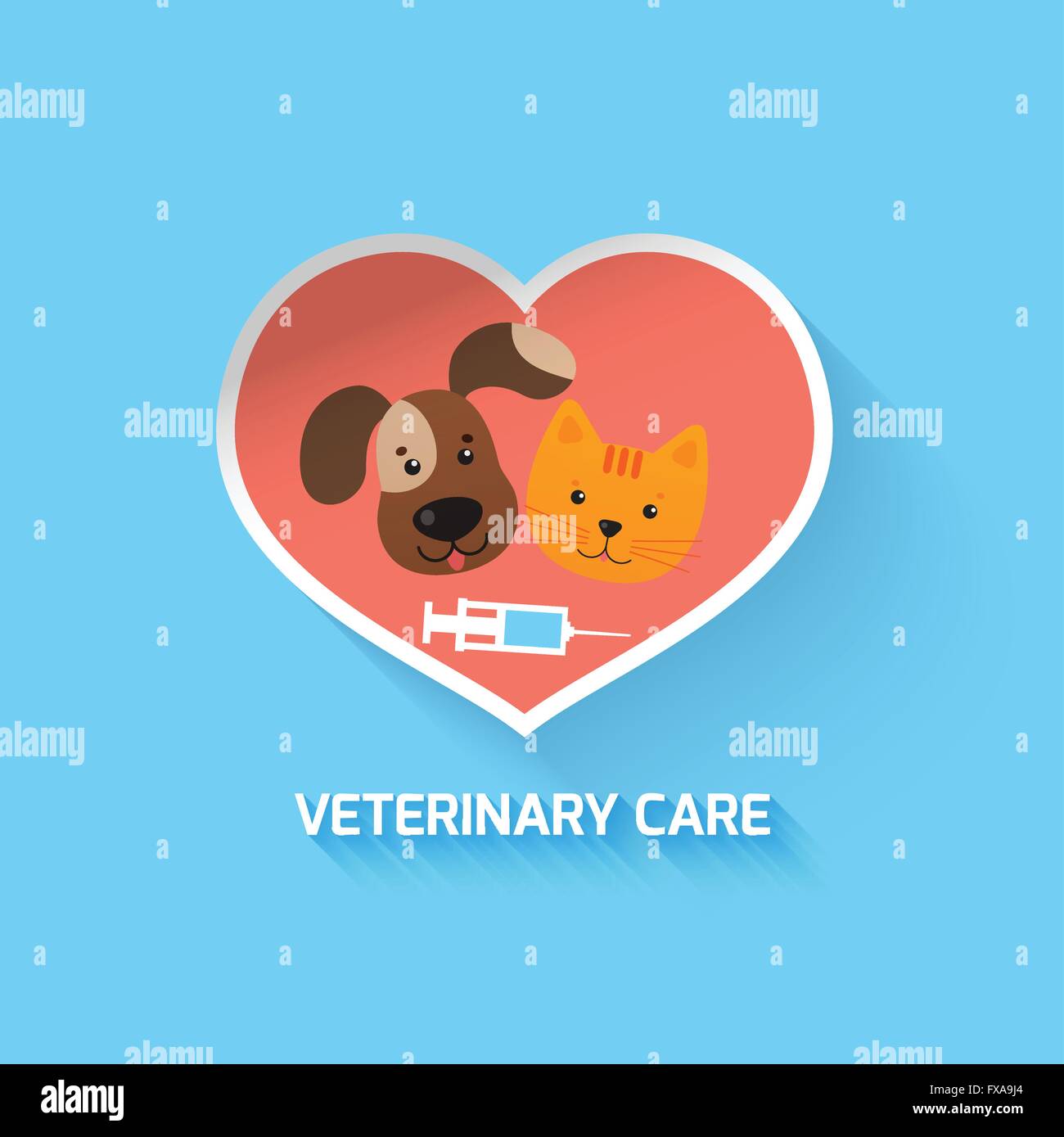 Veterinary heart symbol Stock Vector Image & Art Alamy