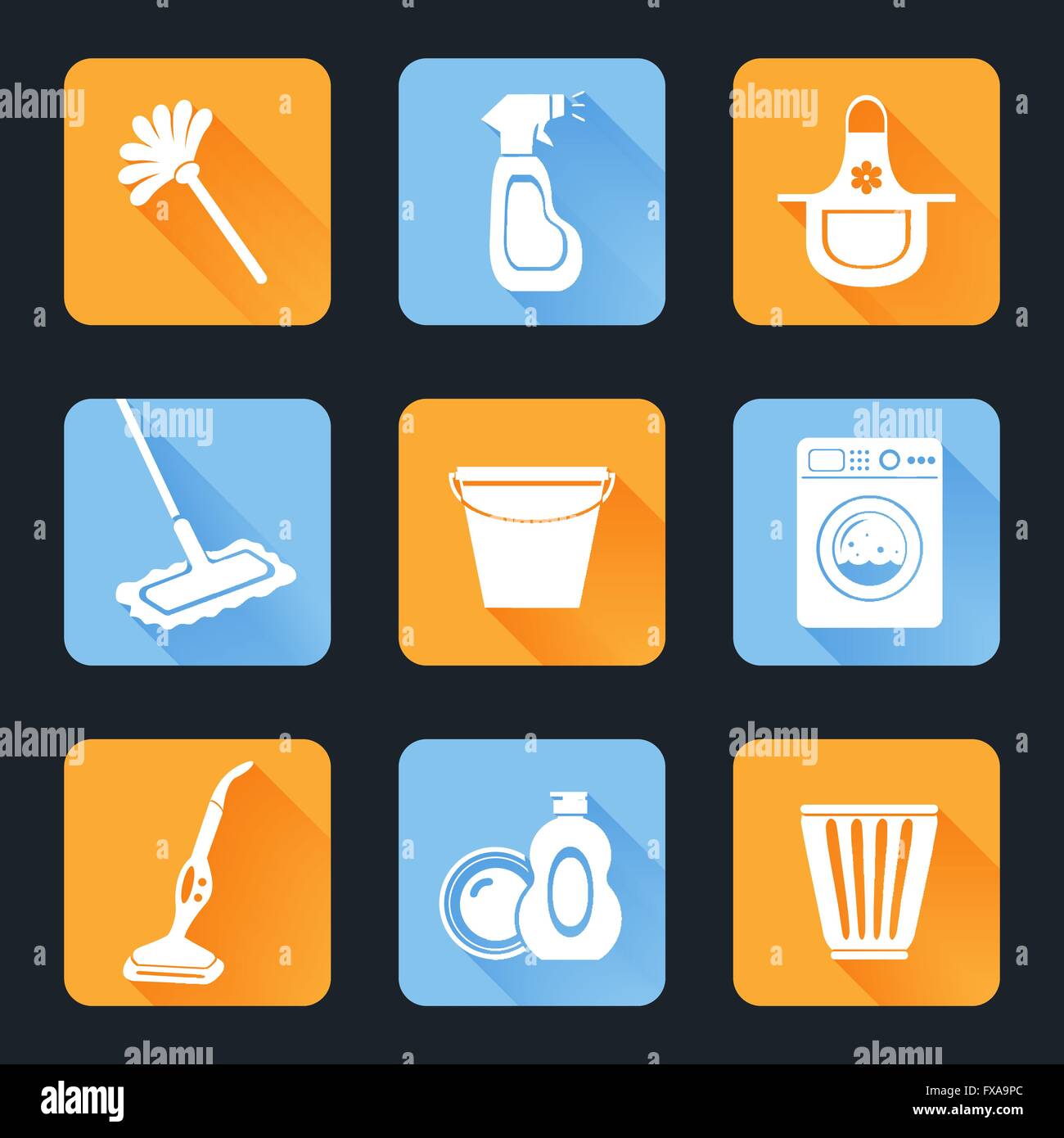 Cleaning Icon Set Stock Vector Image & Art Alamy