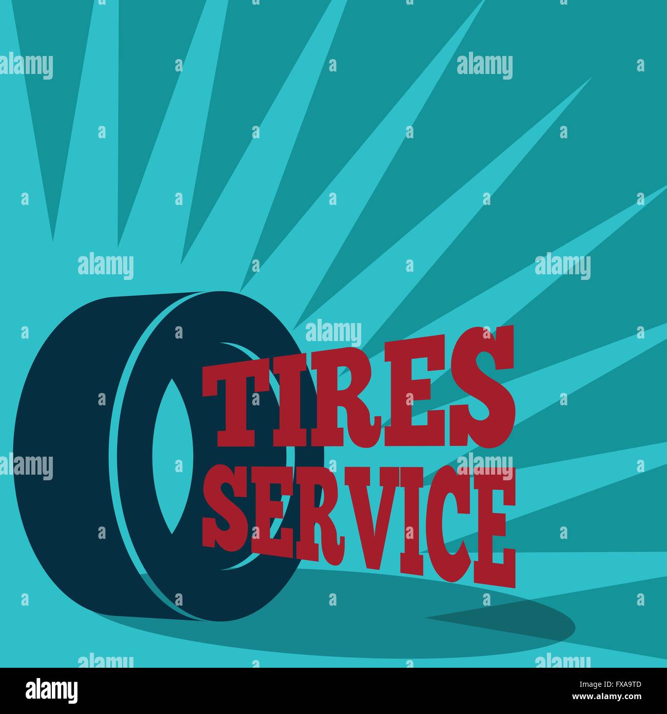 Tire service poster Stock Vector Image & Art Alamy