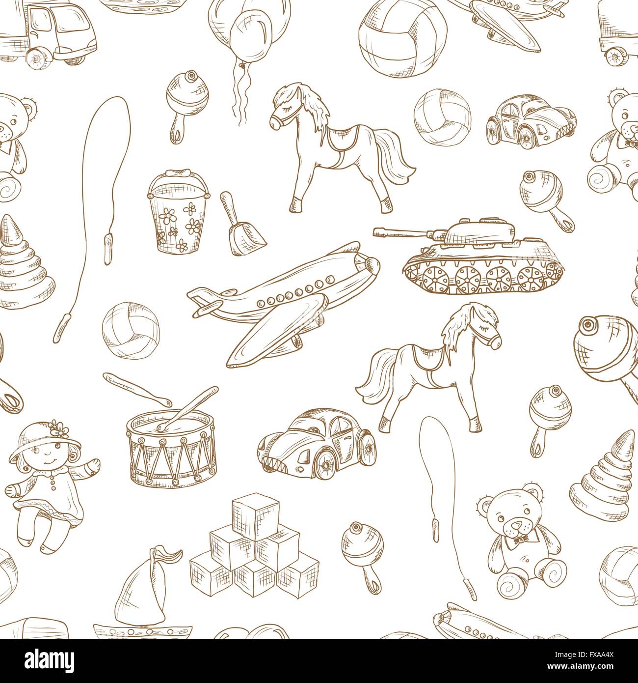 Toys seamless pattern Stock Vector Image & Art - Alamy