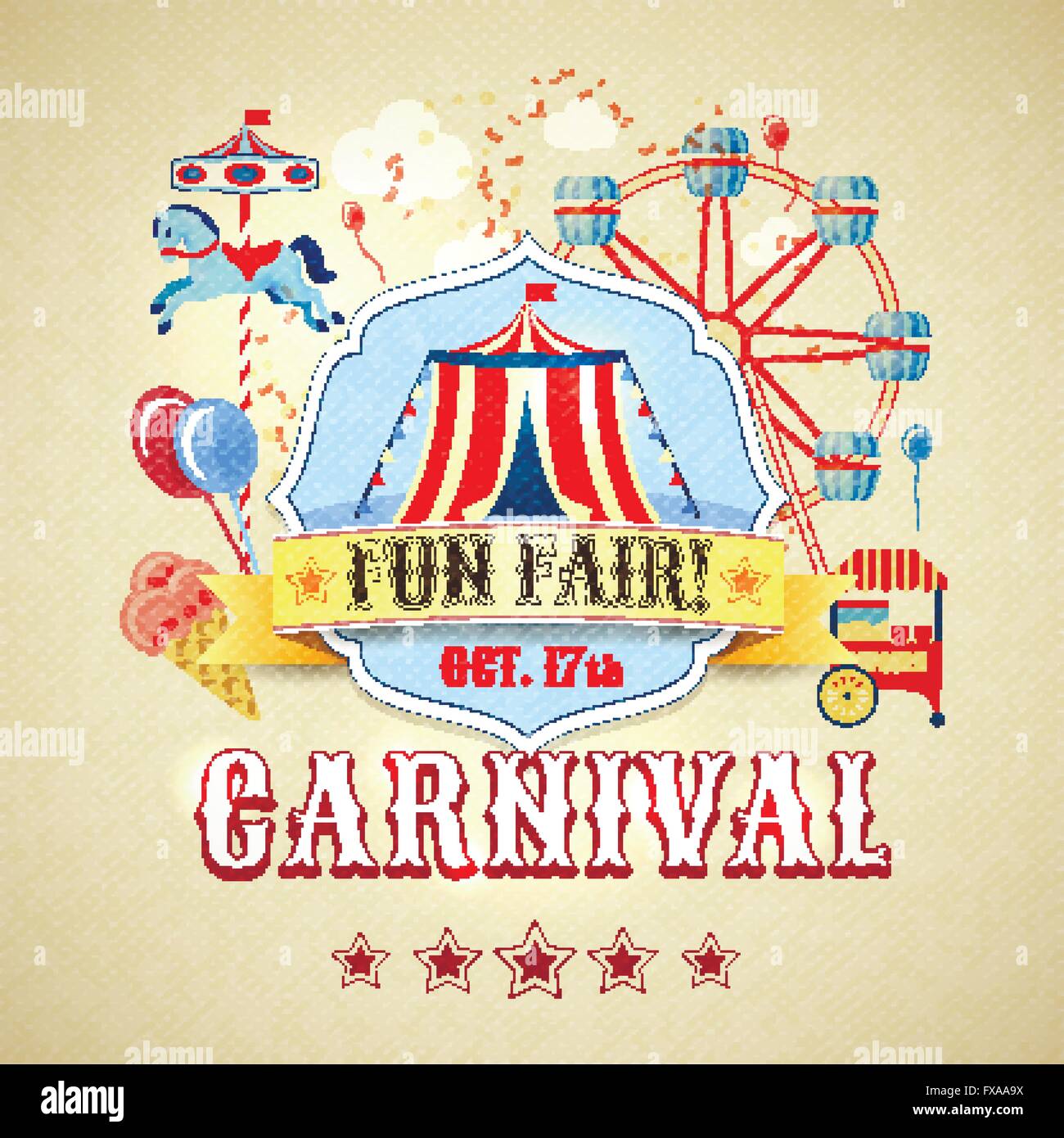 Vintage Circus Poster Template