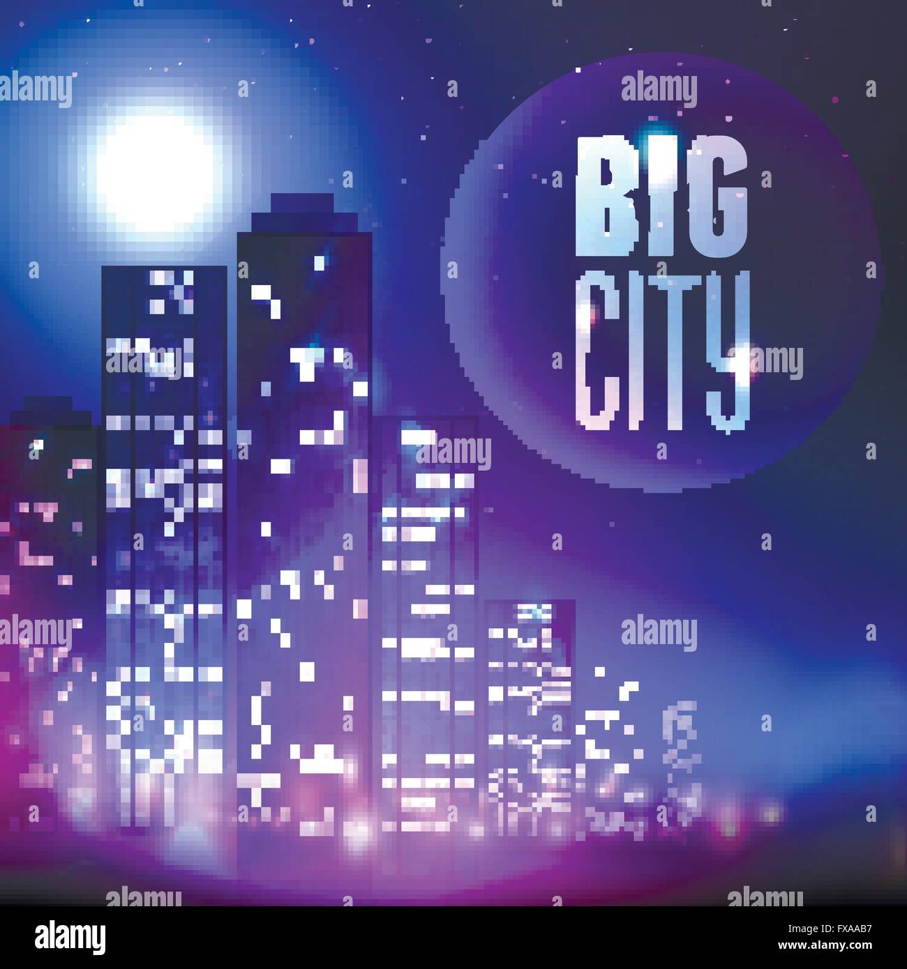City at night Stock Vector Image & Art - Alamy