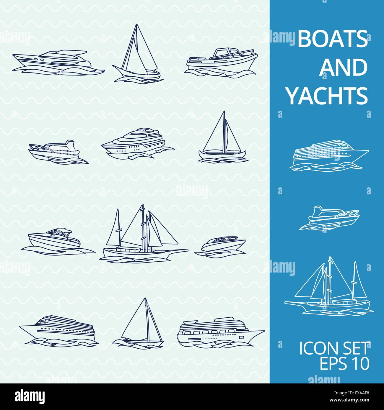 Route for boats Stock Vector Images - Alamy