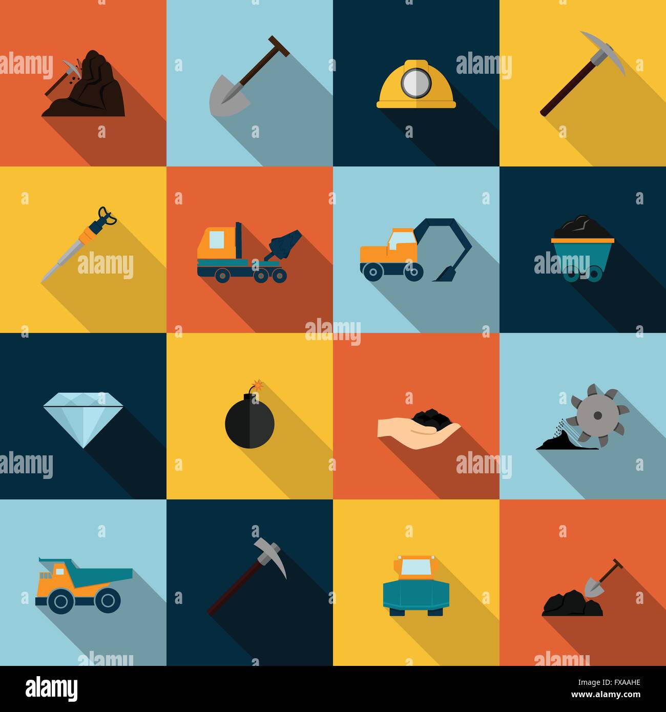 Underground mining site Stock Vector Images - Alamy