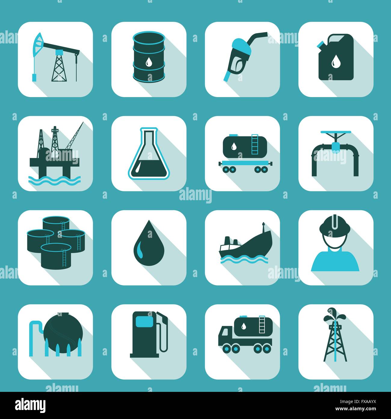 Oil industry icons set Stock Vector Image & Art - Alamy