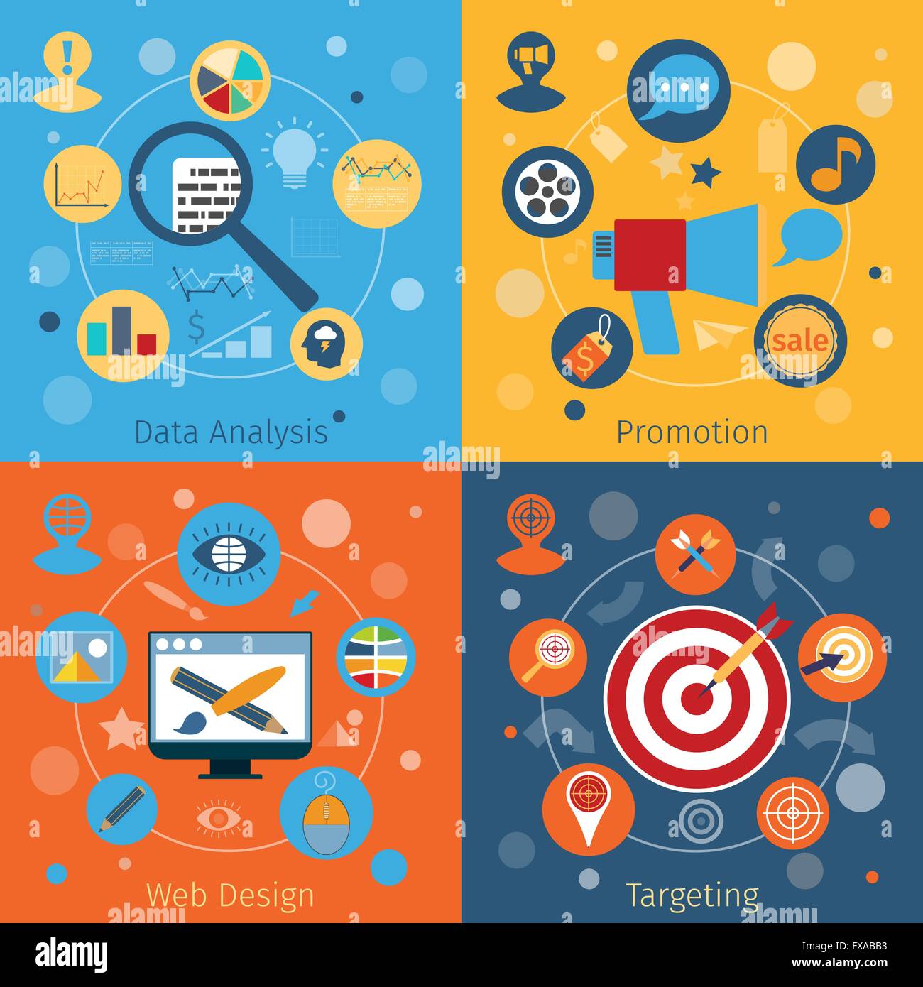 Modern web concepts set Stock Vector Image & Art - Alamy