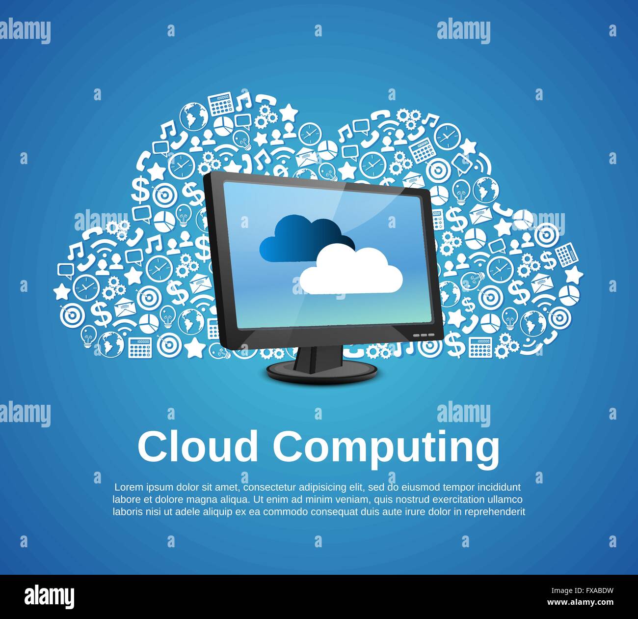 Cloud computing concept Stock Vector Image & Art - Alamy